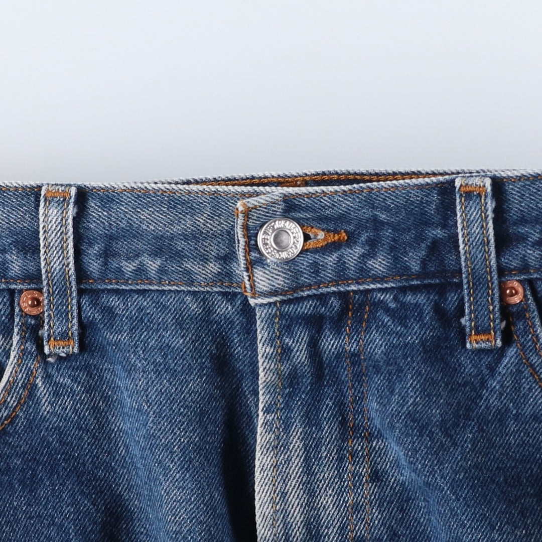 Levi's 505 REGULAR FIT tapered denim pants for men, size w33 cotton blue type Vintage Second Hand