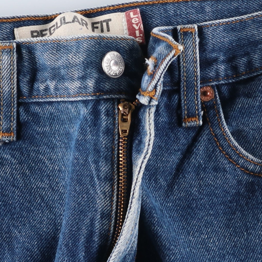 Levi's 505 REGULAR FIT tapered denim pants for men, size w33 cotton blue type Vintage Second Hand