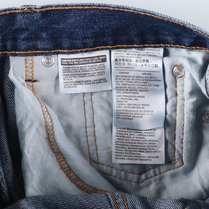 Levi's 505-4886 Straight Denim Pants, Men's, Size W34 cotton blue type Vintage Second Hand