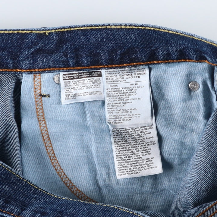 Levi's 505-4886 Straight Denim Pants, Men's, Size W37 cotton blue type Vintage Second Hand