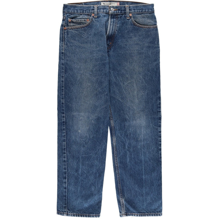 Levi's 505 REGULAR FIT tapered denim pants for men, size w33 cotton blue type Vintage Second Hand