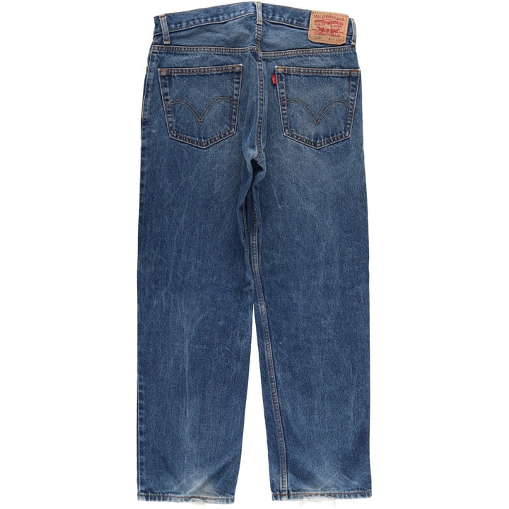 Levi's 505 REGULAR FIT tapered denim pants for men, size w33 cotton blue type Vintage Second Hand