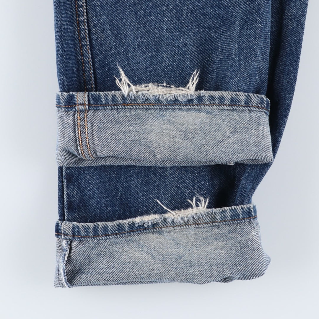 Levi's 505 REGULAR FIT tapered denim pants for men, size w33 cotton blue type Vintage Second Hand
