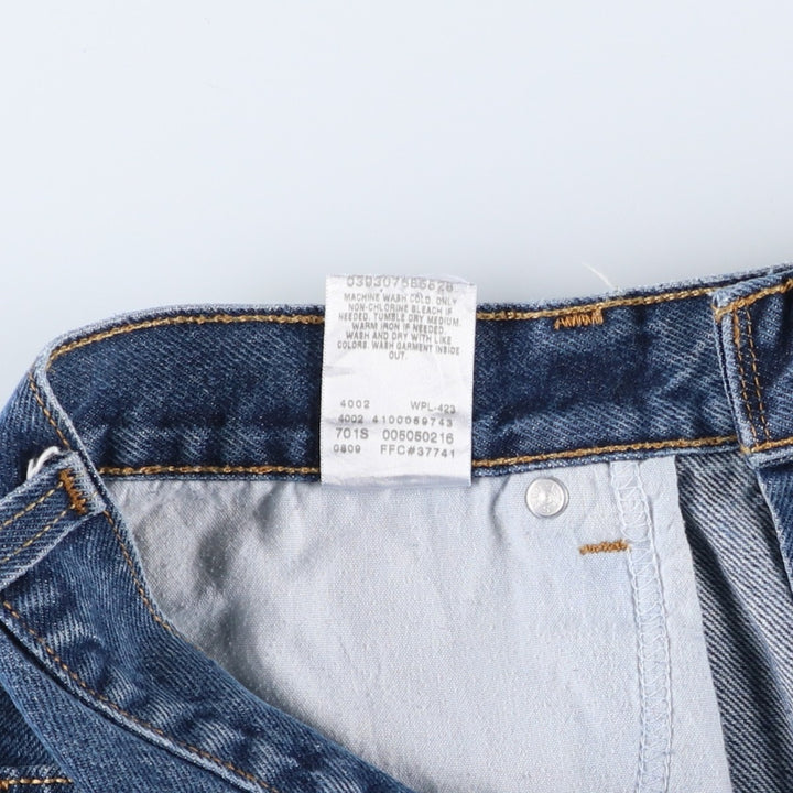 Levi's 505 REGULAR FIT tapered denim pants for men, size w34 cotton blue type Vintage Second Hand