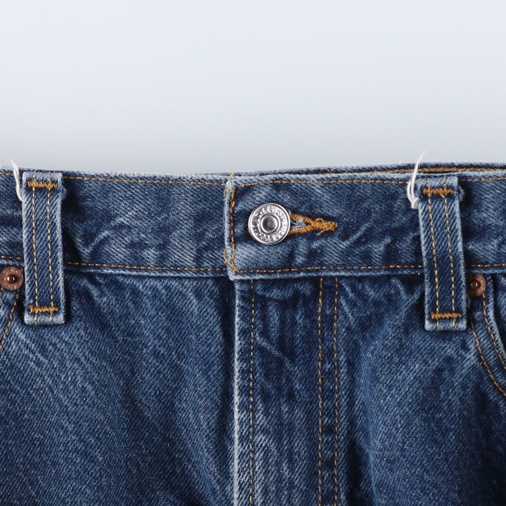 Levi's 505 REGULAR FIT tapered denim pants for men, size w34 cotton blue type Vintage Second Hand