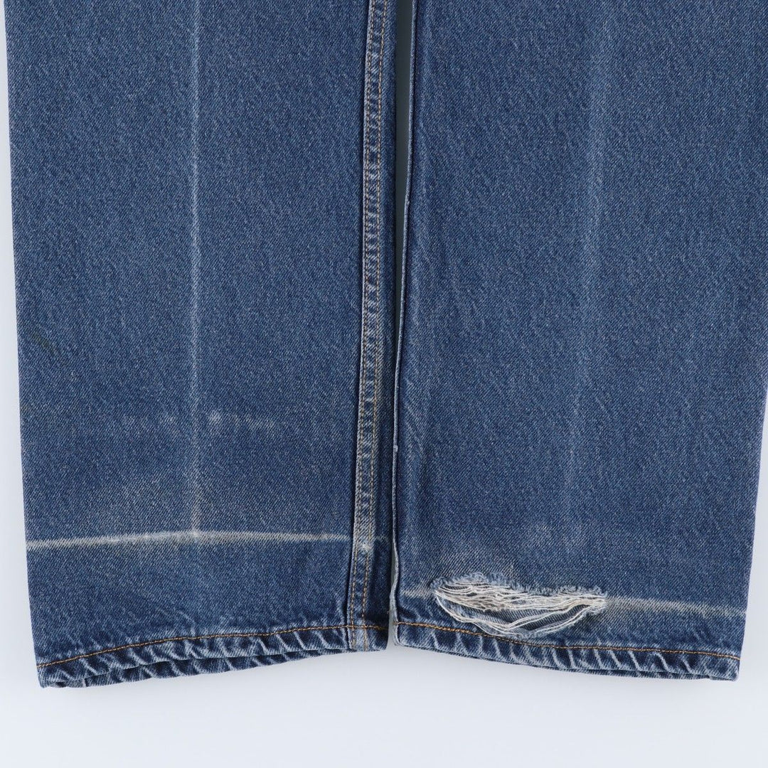 Levi's 505 REGULAR FIT tapered denim pants for men, size w34 cotton blue type Vintage Second Hand