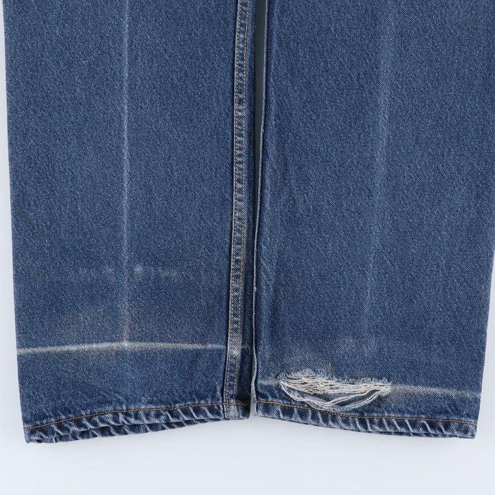 Levi's 505 REGULAR FIT tapered denim pants for men, size w34 cotton blue type Vintage Second Hand