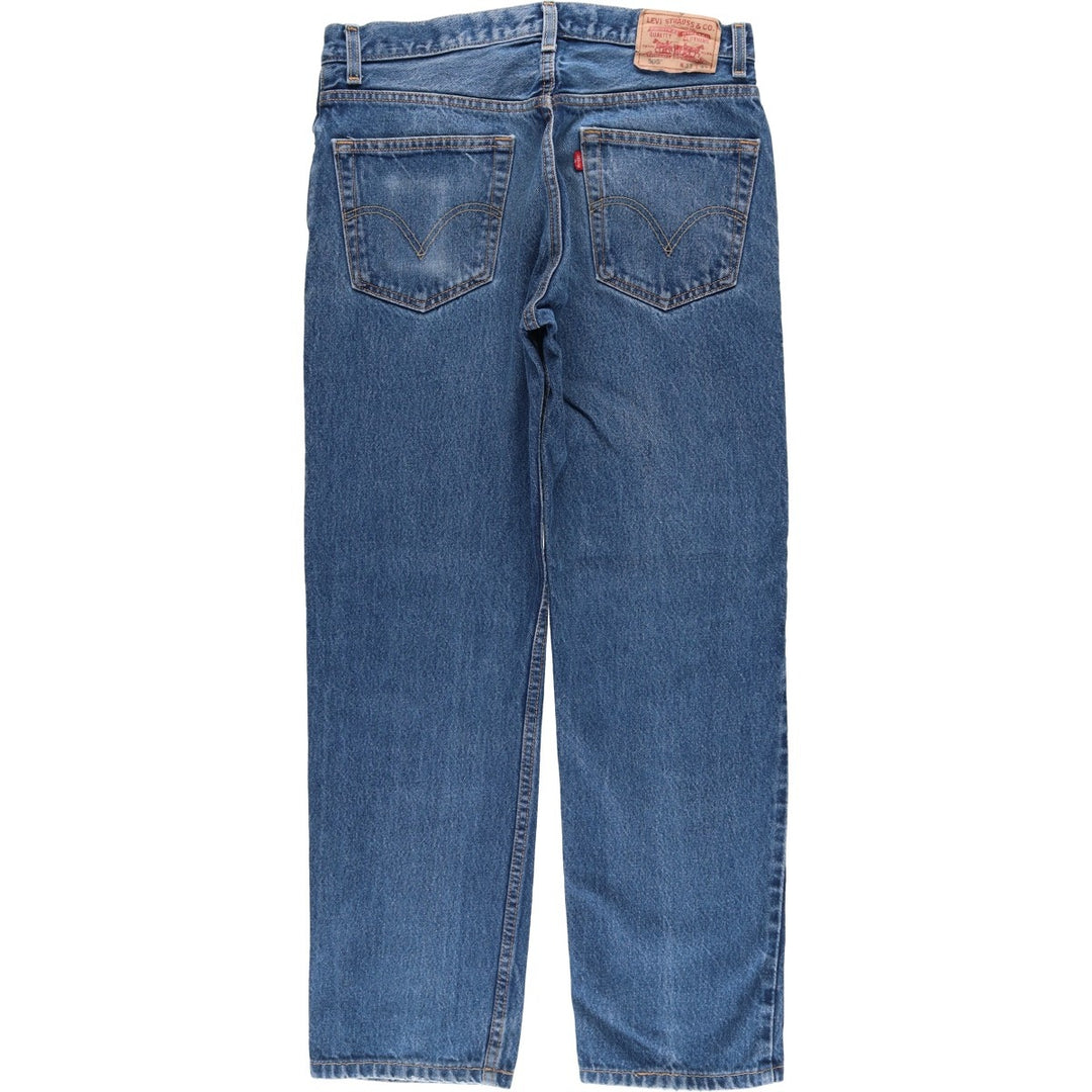 Levi's 505 REGULAR FIT tapered denim pants for men, size w33 cotton blue type Vintage Second Hand