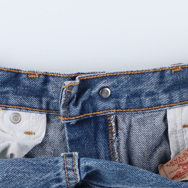 Levi's 505 REGULAR FIT tapered denim pants for men, size w33 cotton blue type Vintage Second Hand