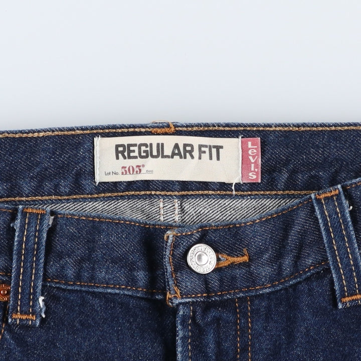 Levi's 505 Regular Fit Tapered Denim Pants, Men's, Size 38 cotton Navy blue Vintage Second Hand