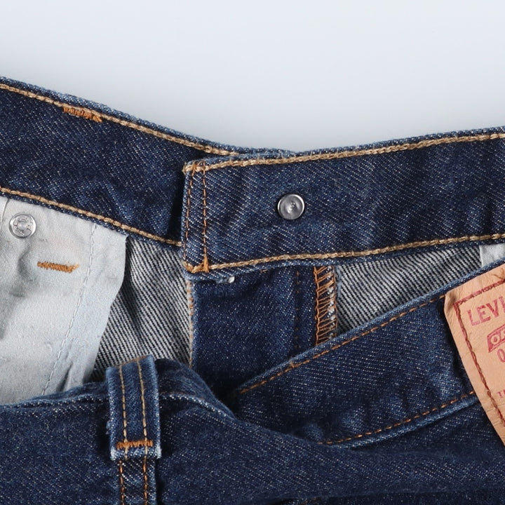 Levi's 505 Regular Fit Tapered Denim Pants, Men's, Size 38 cotton Navy blue Vintage Second Hand