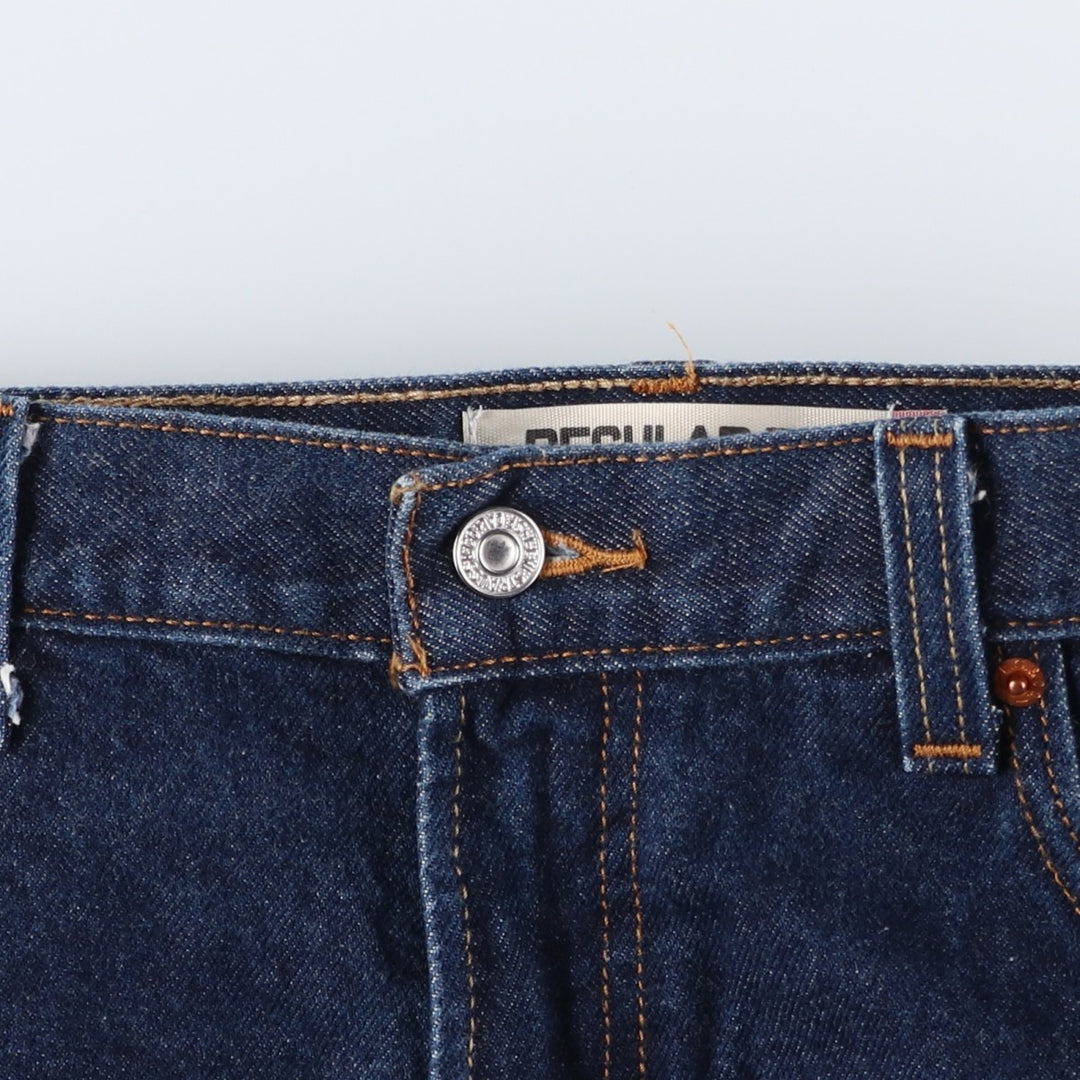 Levi's 505 Regular Fit Tapered Denim Pants, Men's, Size 38 cotton Navy blue Vintage Second Hand