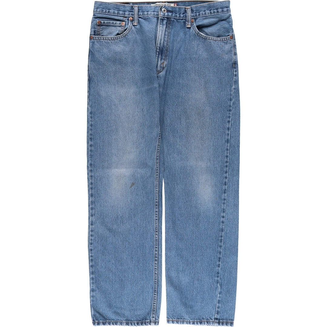 Levi's 505 REGULAR FIT tapered denim pants for men, size w35 cotton blue type Vintage Second Hand