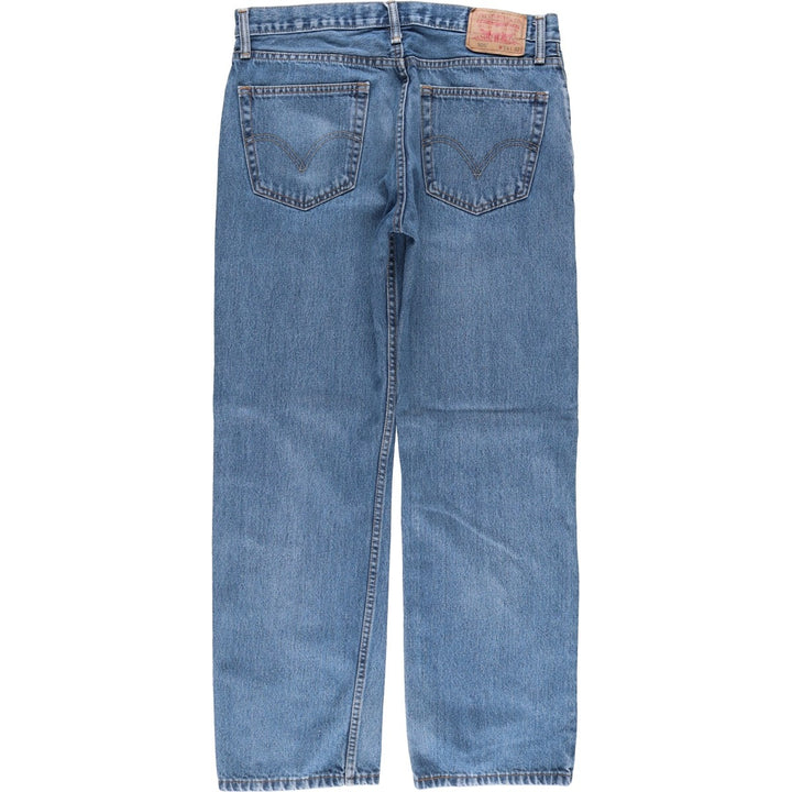 Levi's 505 REGULAR FIT tapered denim pants for men, size w35 cotton blue type Vintage Second Hand