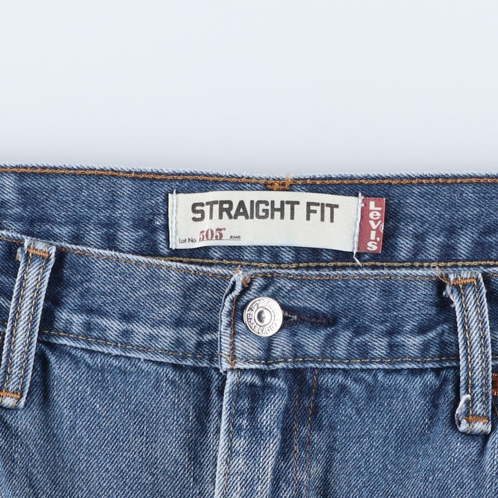 Levi's 505 REGULAR FIT tapered denim pants for men, size w35 cotton blue type Vintage Second Hand