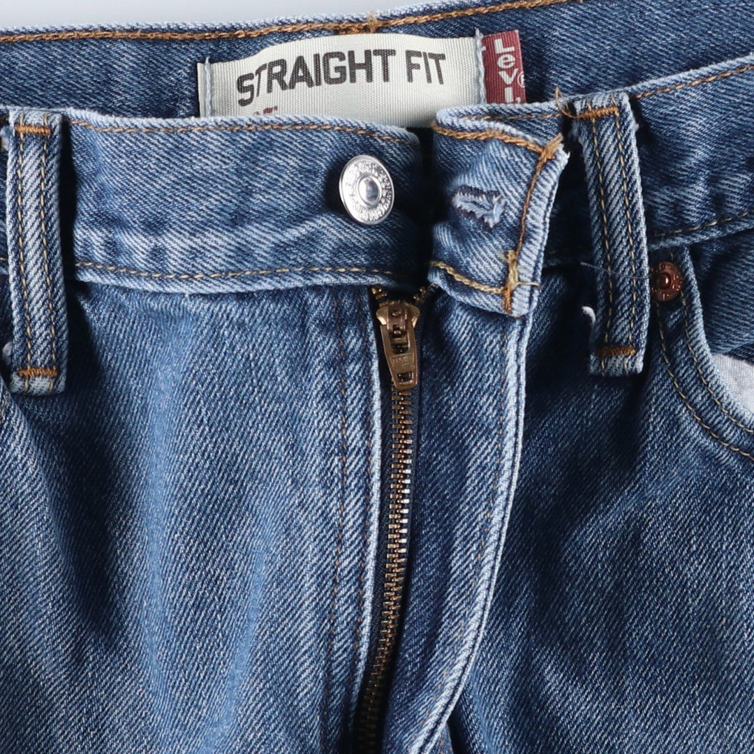 Levi's 505 REGULAR FIT tapered denim pants for men, size w35 cotton blue type Vintage Second Hand