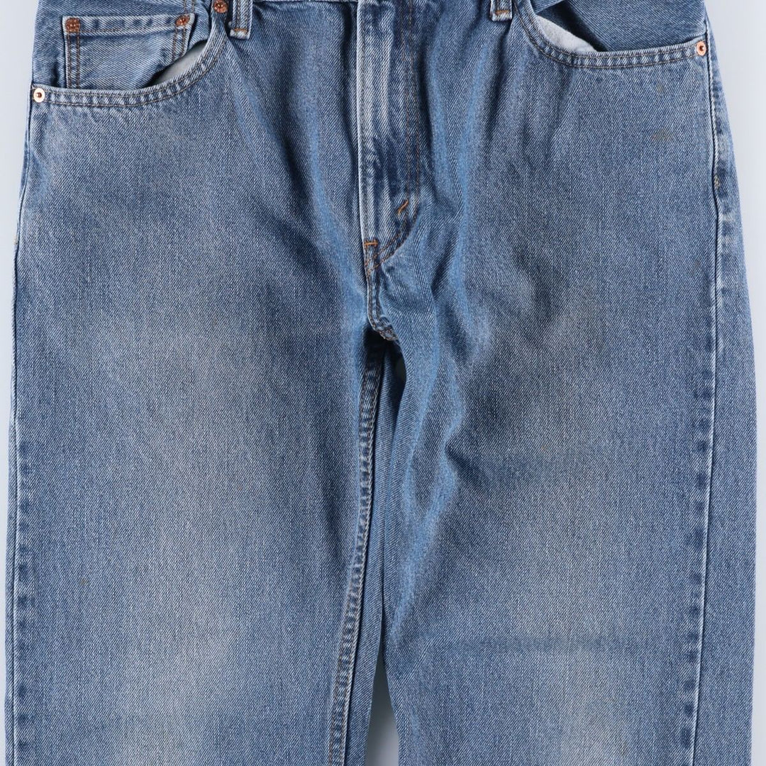 Levi's 505 REGULAR FIT tapered denim pants for men, size w35 cotton blue type Vintage Second Hand