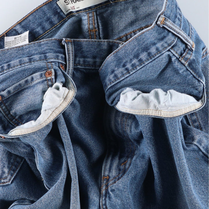 Levi's 505 REGULAR FIT tapered denim pants for men, size w35 cotton blue type Vintage Second Hand