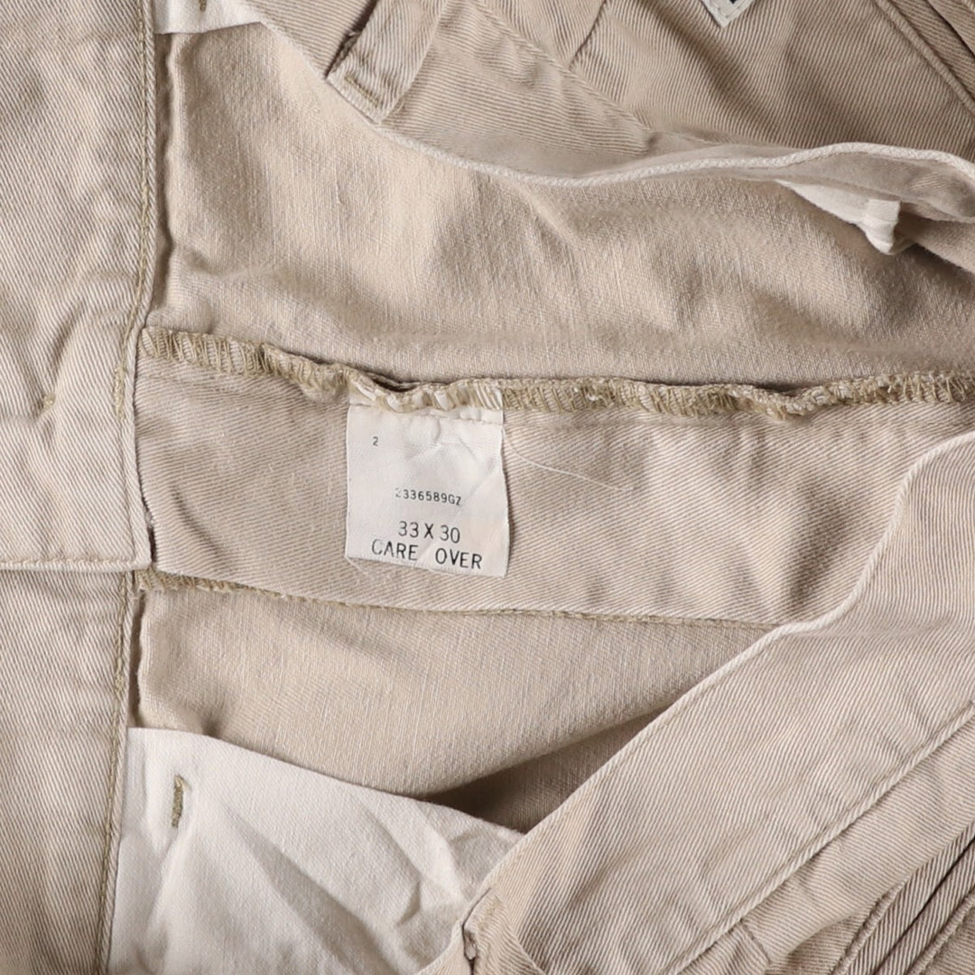 Ralph Lauren POLO by Ralph Lauren Two-pleat Chino Pants for Men, W32 equivalent cotton Beige type Vintage Second Hand