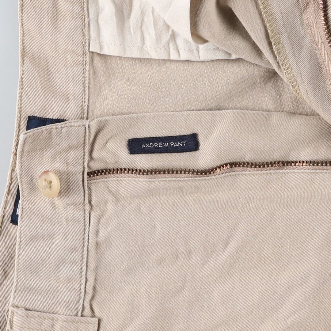 Ralph Lauren POLO by Ralph Lauren Two-pleat Chino Pants for Men, W32 equivalent cotton Beige type Vintage Second Hand