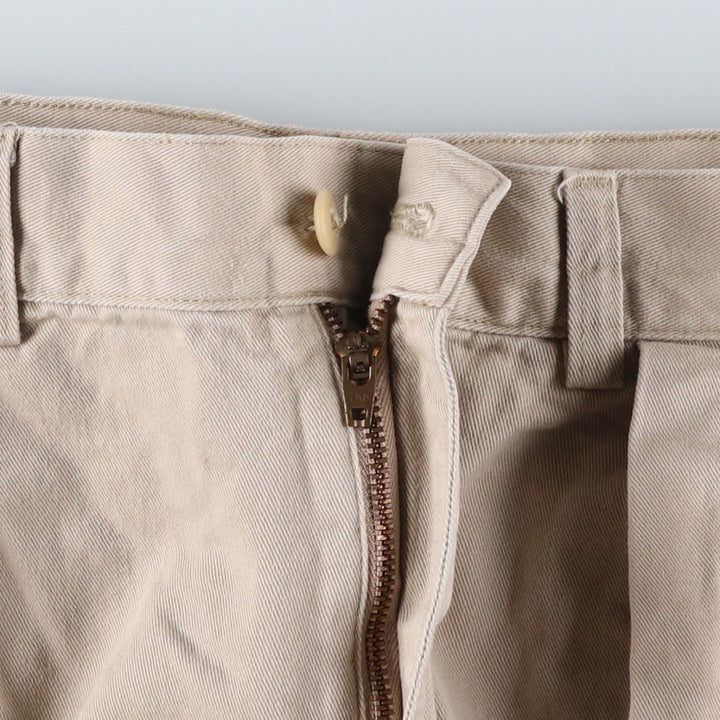Ralph Lauren POLO by Ralph Lauren Two-pleat Chino Pants for Men, W32 equivalent cotton Beige type Vintage Second Hand