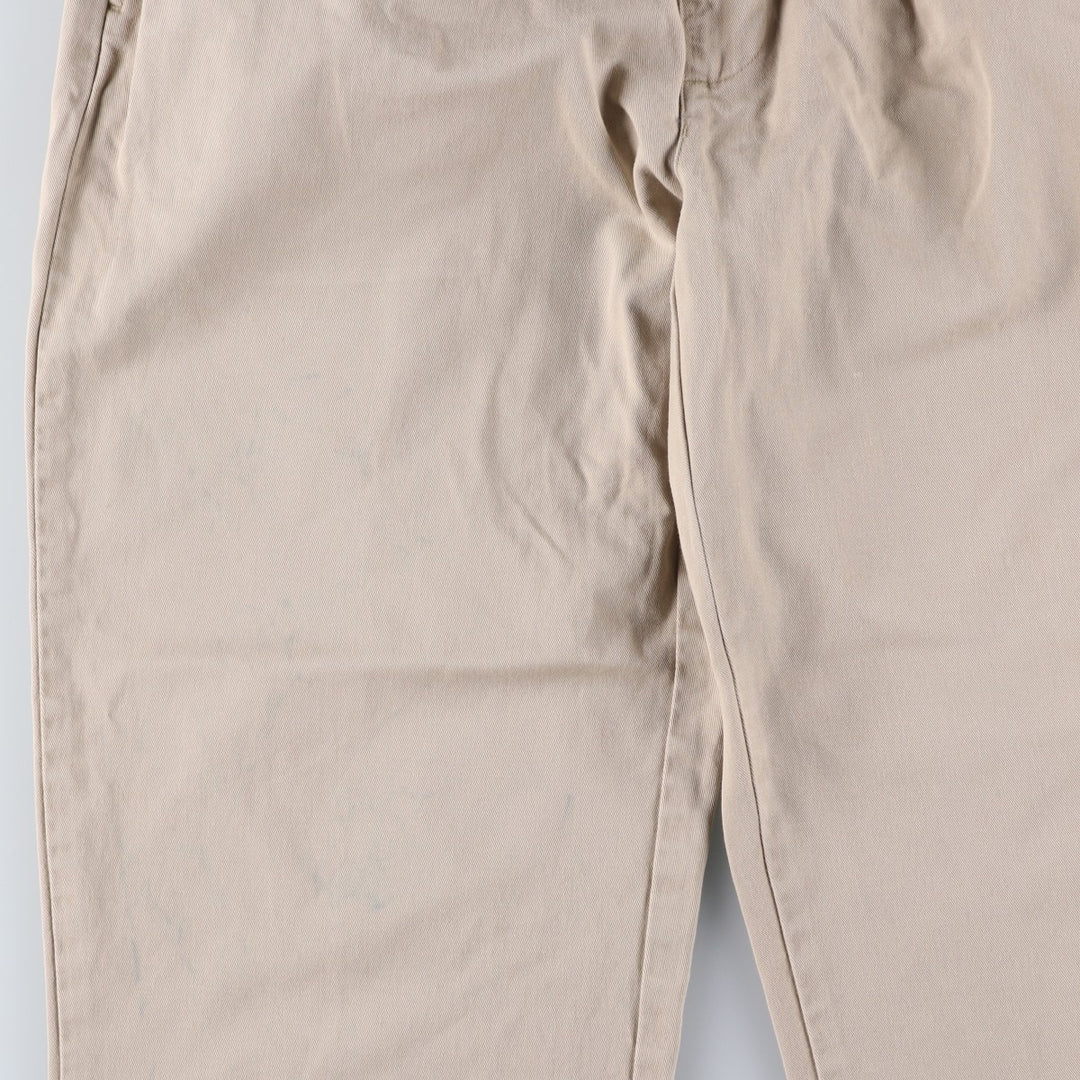 Ralph Lauren POLO by Ralph Lauren Two-pleat Chino Pants for Men, W32 equivalent cotton Beige type Vintage Second Hand