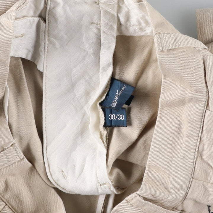 Ralph Lauren POLO by Ralph Lauren ETHAN PANT Two-pleat Chino Pants Men's W30 equivalent cotton ivory Vintage Second Hand