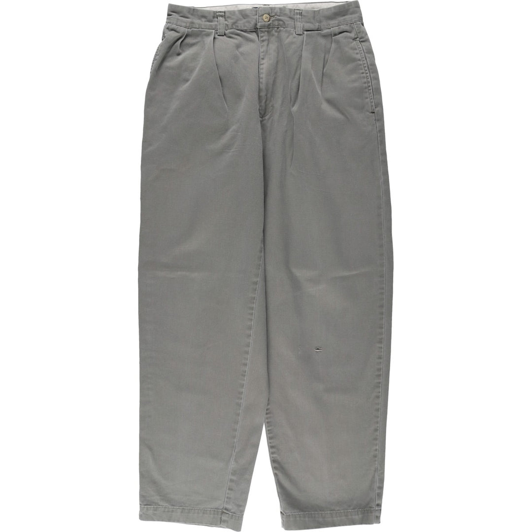 Ralph Lauren POLO by Ralph Lauren ANDREW PANT Two-pleat Chino Pants Men's W30 equivalent cotton Khaki type Vintage Second Hand