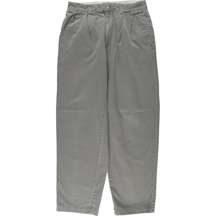 Ralph Lauren POLO by Ralph Lauren ANDREW PANT Two-pleat Chino Pants Men's W30 equivalent cotton Khaki type Vintage Second Hand