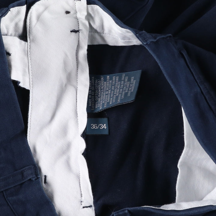 Ralph Lauren POLO by Ralph Lauren PRESTON PANT Chino pants for men, equivalent to w37 cotton navy blue type Vintage Second Hand
