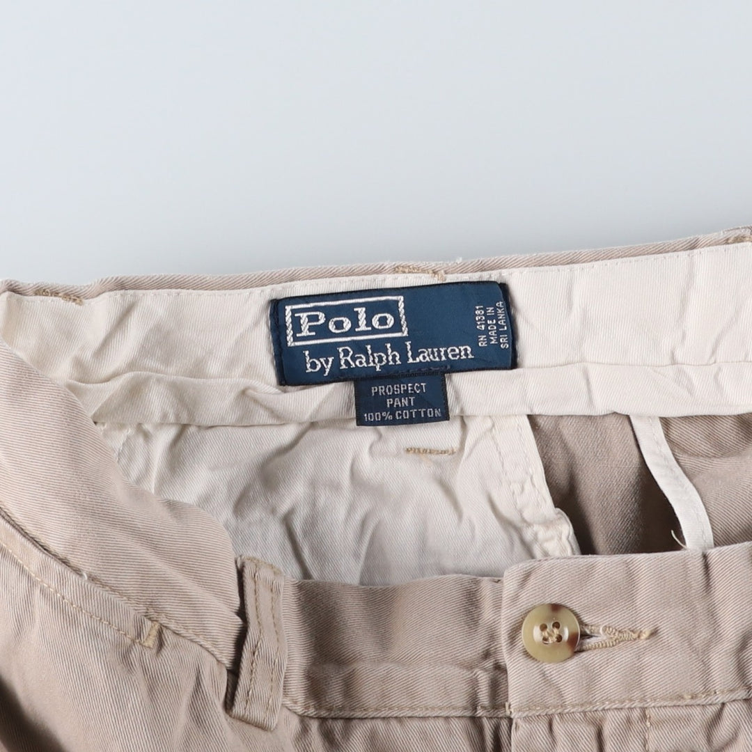 Ralph Lauren POLO by Ralph Lauren PROSPECT PANT Chino pants for men, equivalent to W32 cotton Beige type Vintage Second Hand