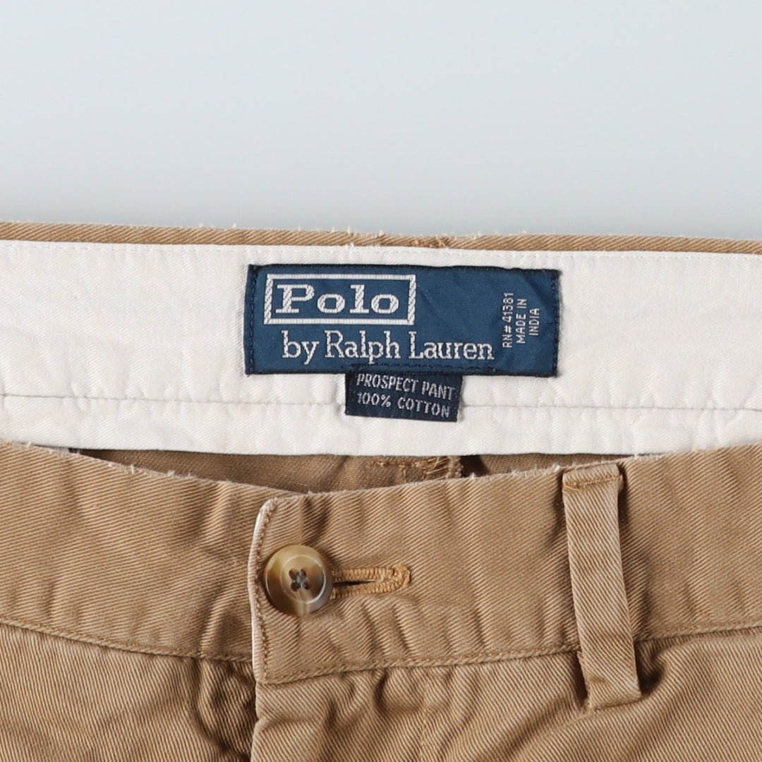 Ralph Lauren POLO by Ralph Lauren PROSPECT PANT Chino pants for men, equivalent to w34 cotton Beige type Vintage Second Hand