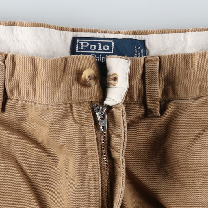 Ralph Lauren POLO by Ralph Lauren PROSPECT PANT Chino pants for men, equivalent to w34 cotton Beige type Vintage Second Hand