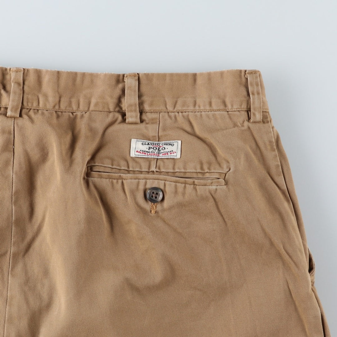 Ralph Lauren POLO by Ralph Lauren PROSPECT PANT Chino pants for men, equivalent to w34 cotton Beige type Vintage Second Hand