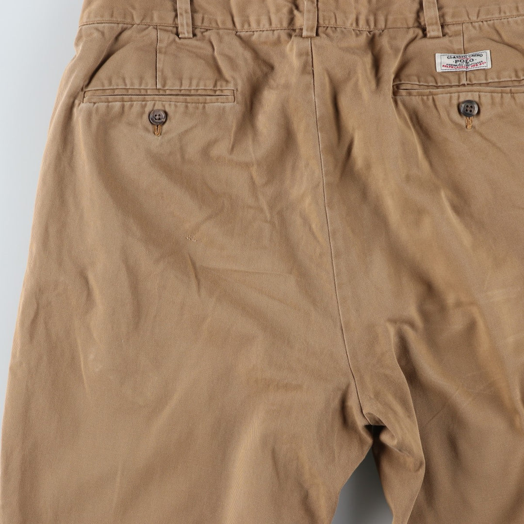Ralph Lauren POLO by Ralph Lauren PROSPECT PANT Chino pants for men, equivalent to w34 cotton Beige type Vintage Second Hand