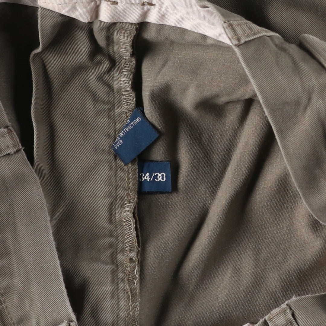 Ralph Lauren POLO by Ralph Lauren ANDREW PANT Two-pleat chino pants for men, equivalent to W34 cotton Khaki type Vintage Second Hand