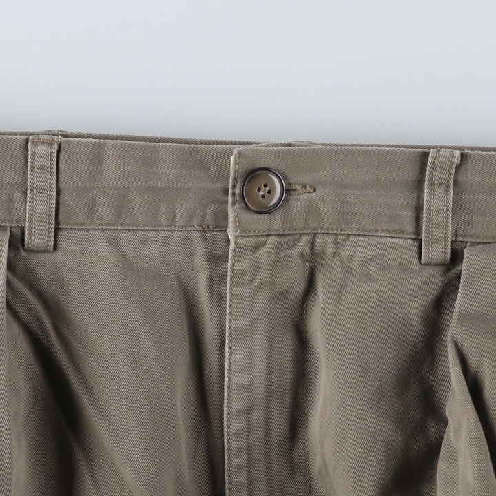 Ralph Lauren POLO by Ralph Lauren ANDREW PANT Two-pleat chino pants for men, equivalent to W34 cotton Khaki type Vintage Second Hand