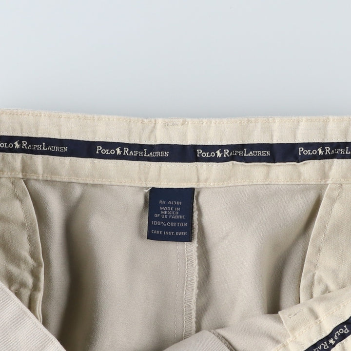 Ralph Lauren Polo Ralph Lauren Two-pleat Chino Pants for Men, W35 cotton ivory Vintage Second Hand