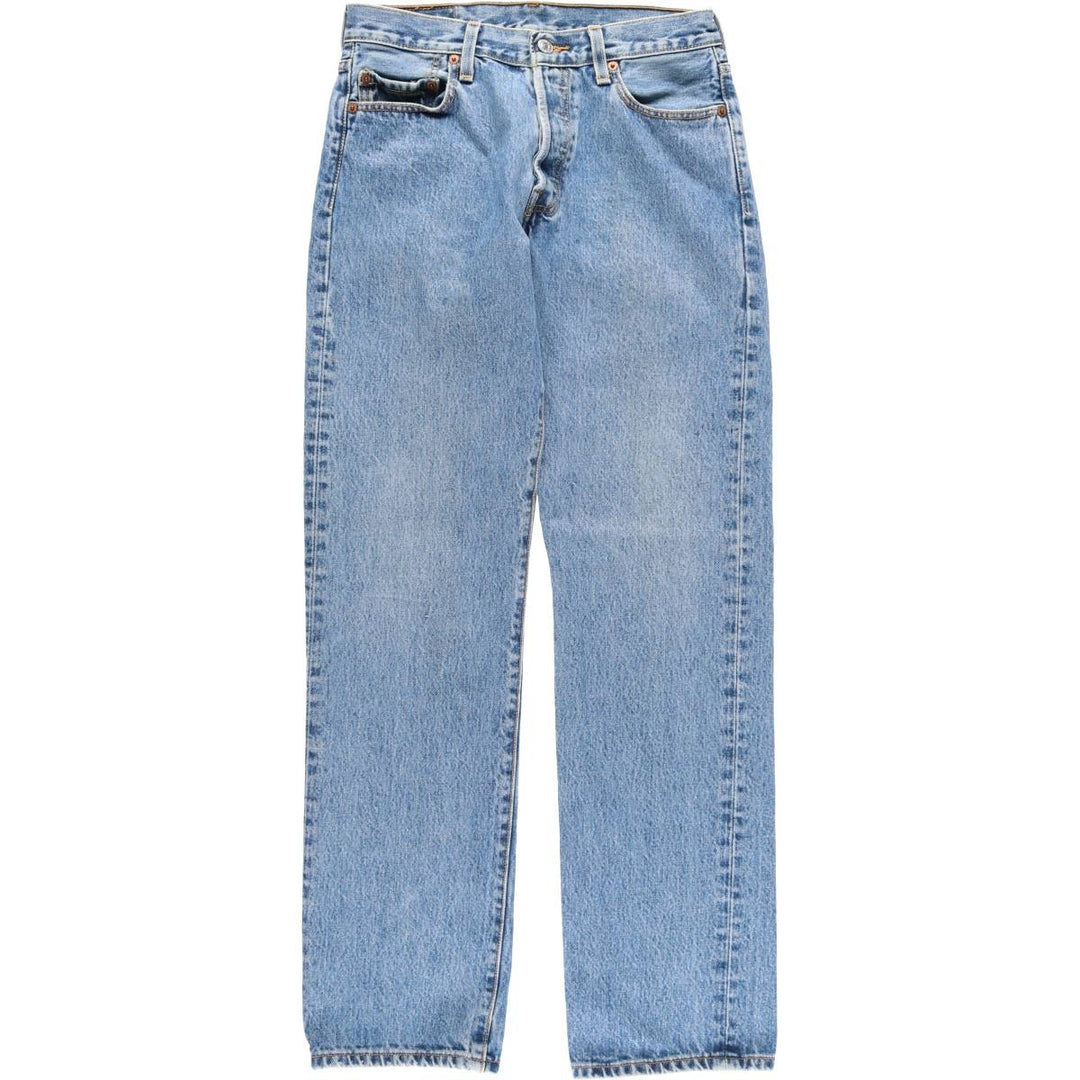 00'S Levi's 501 straight denim pants for men, W30 equivalent cotton blue type Vintage Second Hand