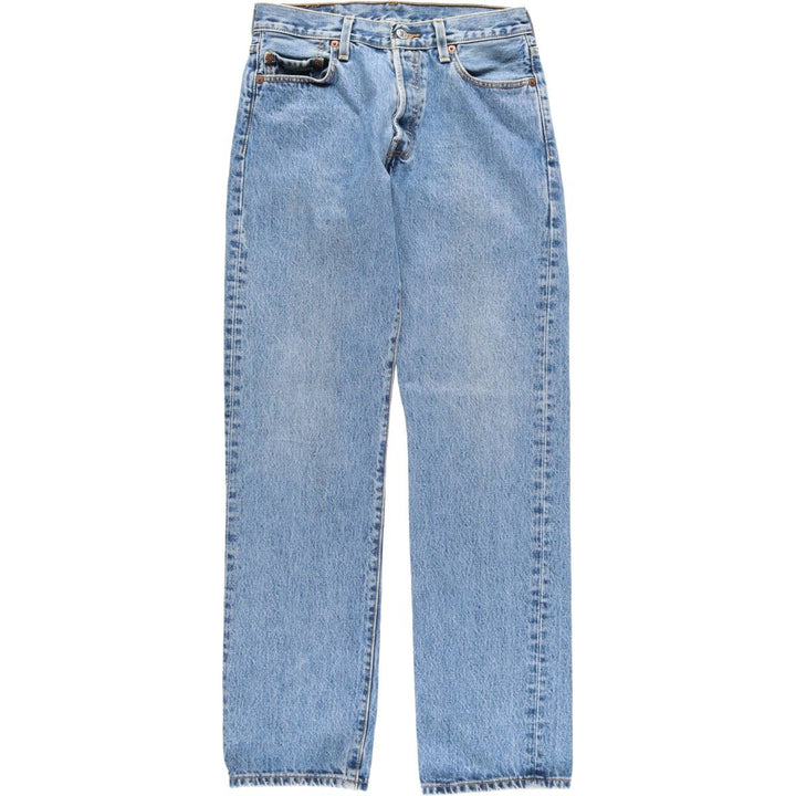 00'S Levi's 501 straight denim pants for men, W30 equivalent cotton blue type Vintage Second Hand