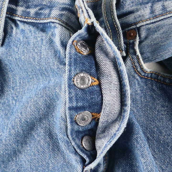 00'S Levi's 501 straight denim pants for men, W30 equivalent cotton blue type Vintage Second Hand