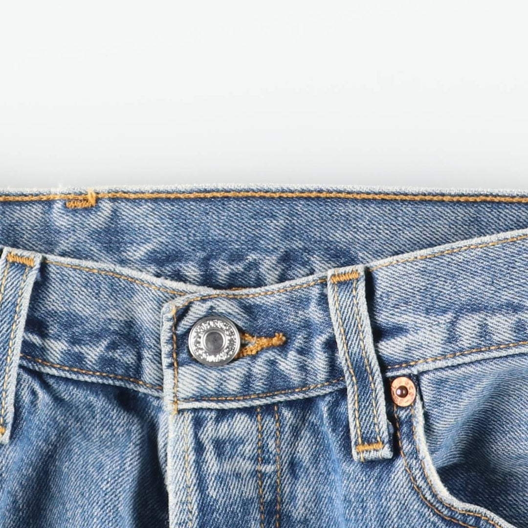 00'S Levi's 501 straight denim pants for men, W30 equivalent cotton blue type Vintage Second Hand