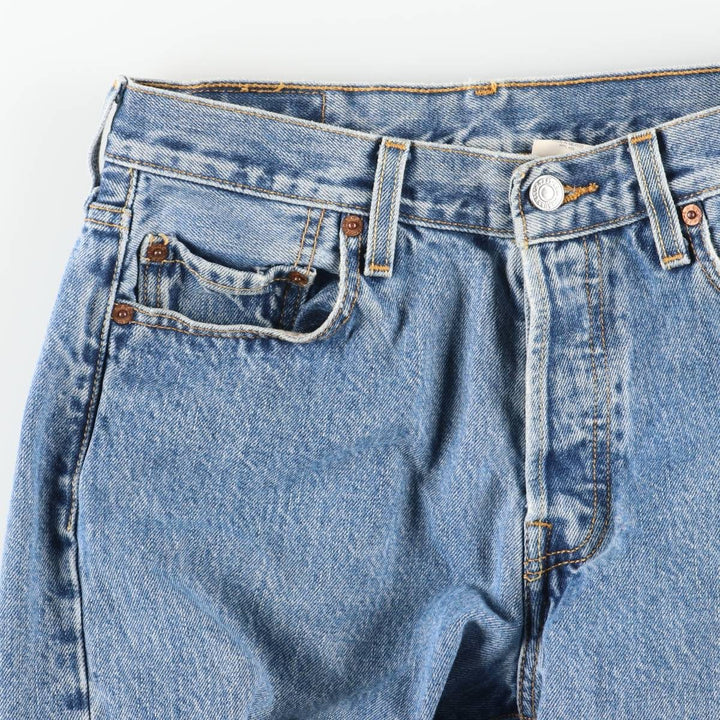 00'S Levi's 501 straight denim pants for men, W30 equivalent cotton blue type Vintage Second Hand