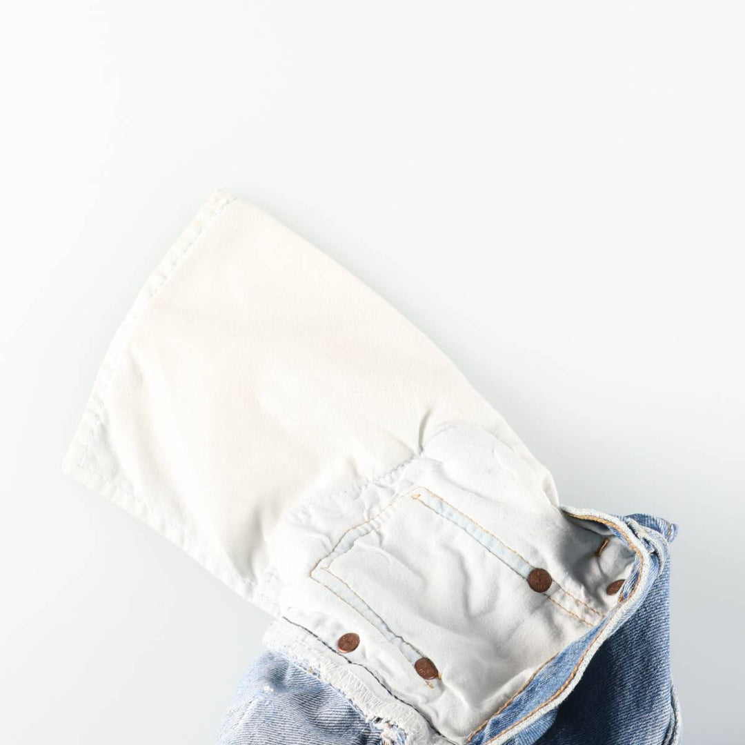 00'S Levi's 501 straight denim pants for men, W30 equivalent cotton blue type Vintage Second Hand