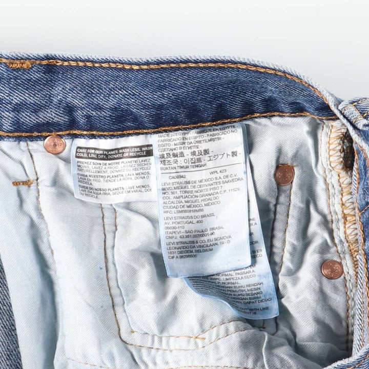 Levi's 501 straight denim pants for men, size W35 cotton blue type Vintage Second Hand
