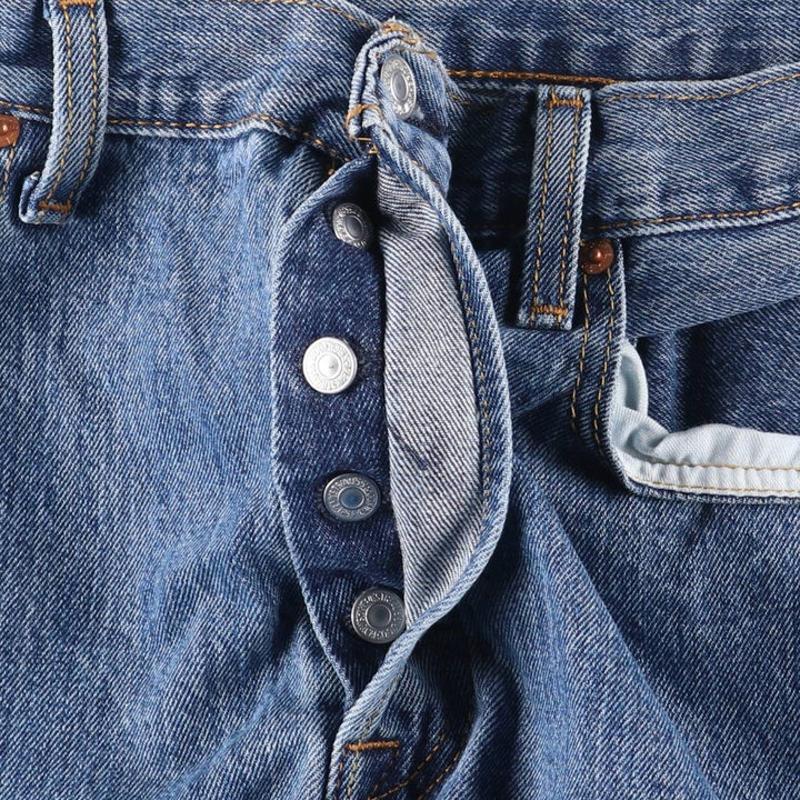 Levi's 501 straight denim pants for men, size W35 cotton blue type Vintage Second Hand