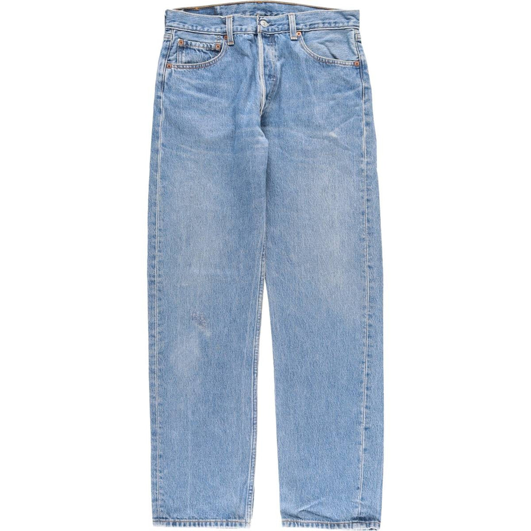 Levi's 501 straight denim pants for men, size W32 cotton blue type Vintage Second Hand