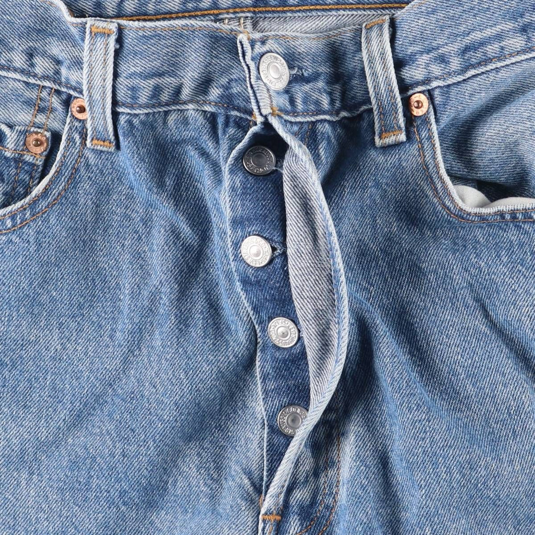Levi's 501 straight denim pants for men, size W32 cotton blue type Vintage Second Hand