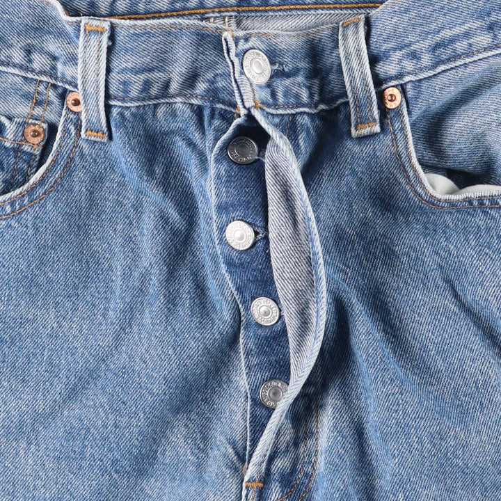 Levi's 501 straight denim pants for men, size W32 cotton blue type Vintage Second Hand