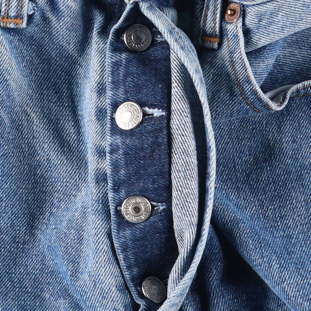 Levi's 501 straight denim pants for men, equivalent to w29 cotton blue type Vintage Second Hand